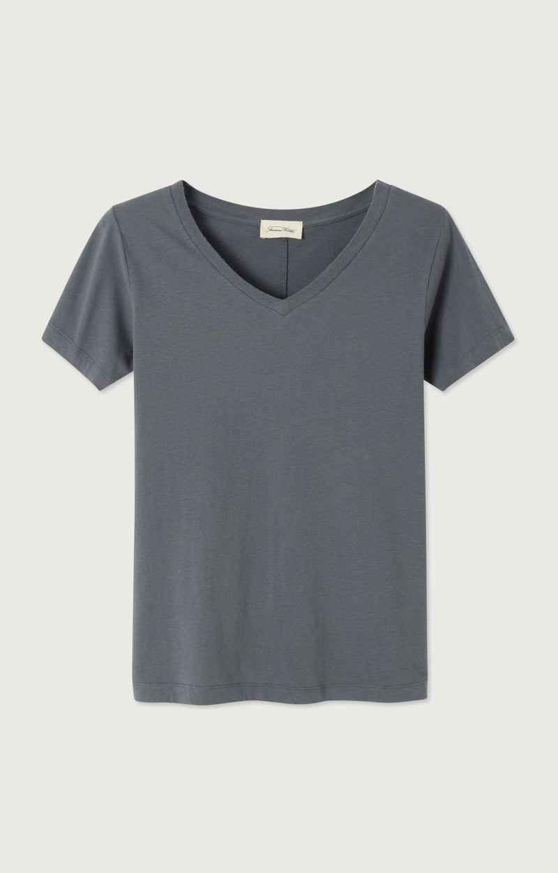 T-SHIRT AJUSTE MC COL V