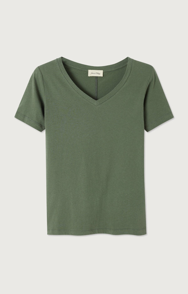 T-SHIRT AJUSTE MC COL V