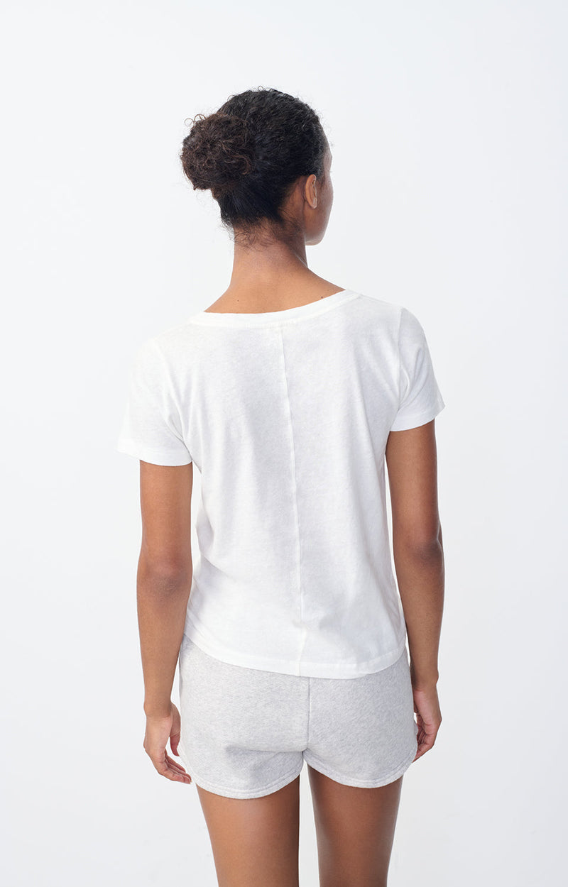 T-SHIRT AJUSTE MC COL V