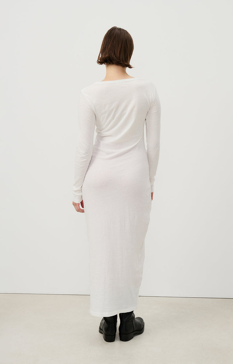 ROBE LONGUE AJUSTE ML COL ROND
