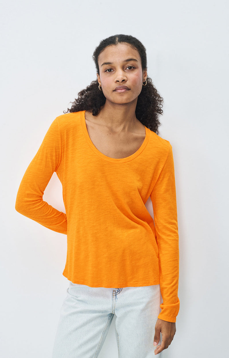 T-SHIRT DROIT ML COL U