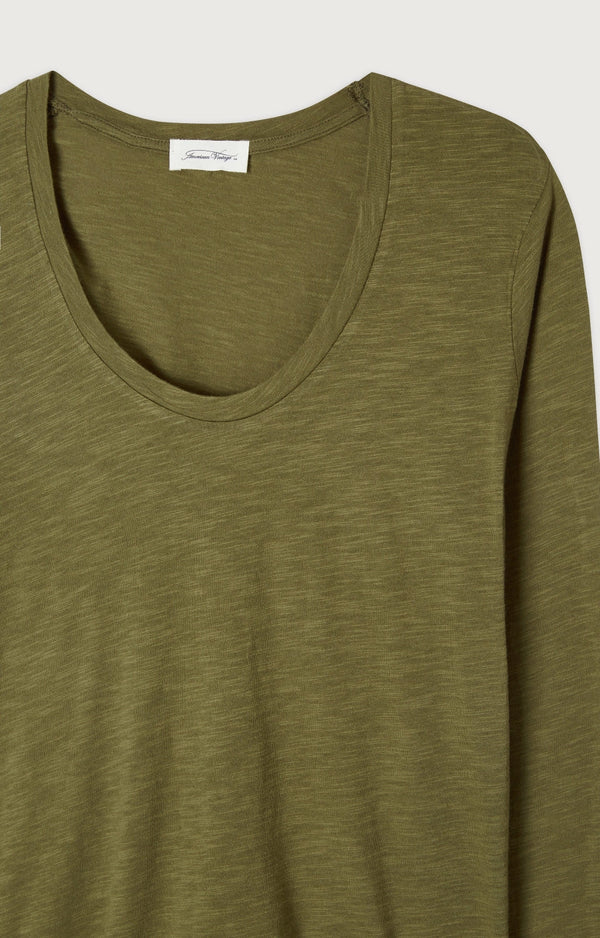 T-SHIRT DROIT ML COL U