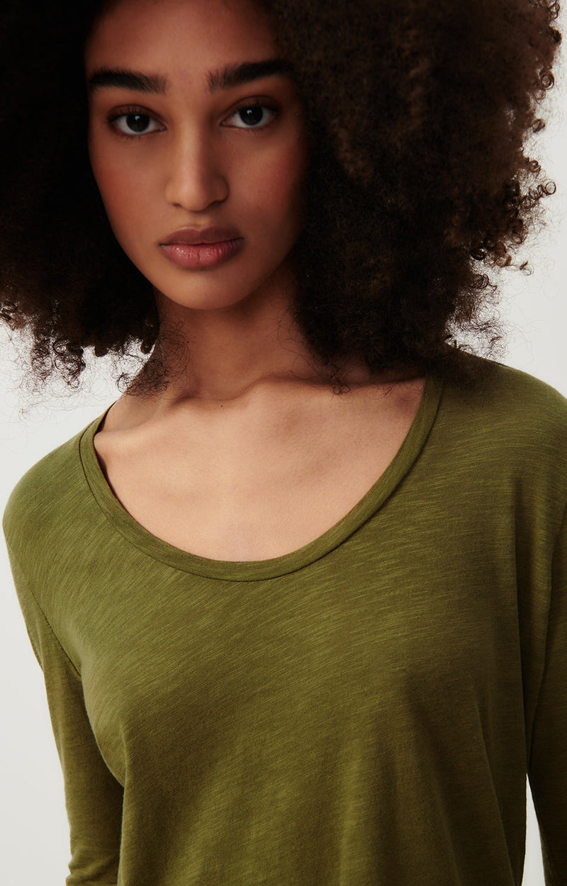 T-SHIRT DROIT ML COL U