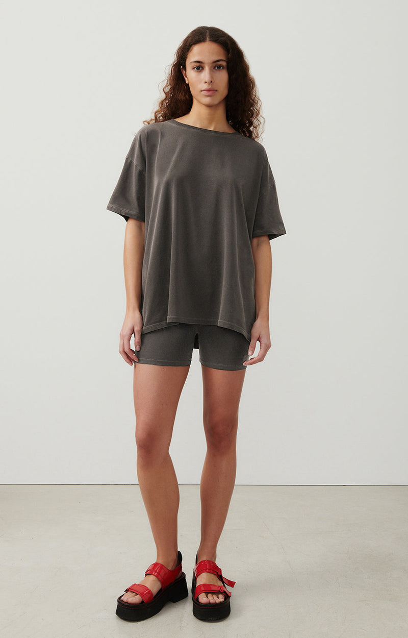 T-SHIRT MI-LONG AMPLE MC COL BATEAU