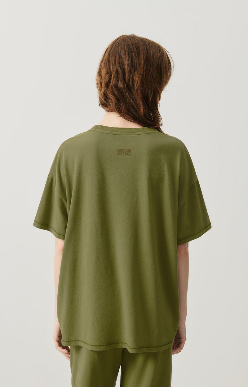 T-SHIRT MI-LONG AMPLE MC COL BATEAU