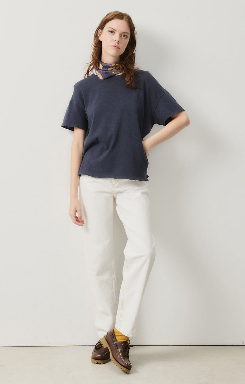 T-SHIRT MI-LONG AMPLE MC COL ROND