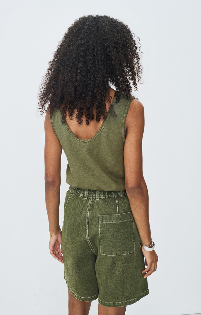 DEBARDEUR MI-LONG TRAPEZE COL U