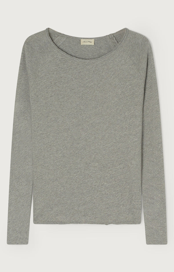 T-SHIRT DROIT ML COL BATEAU