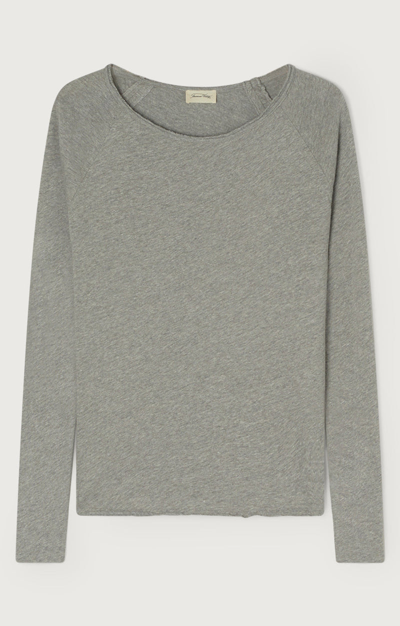 T-SHIRT DROIT ML COL BATEAU