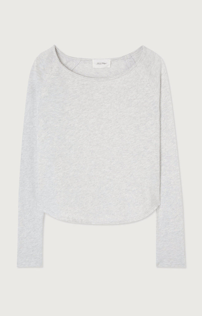 T-SHIRT DROIT ML COL BATEAU