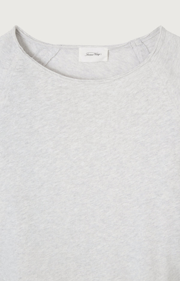 T-SHIRT DROIT ML COL BATEAU