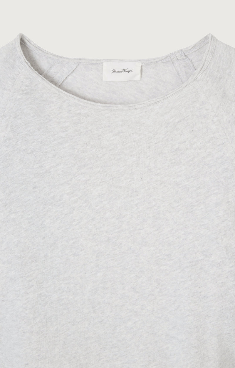 T-SHIRT DROIT ML COL BATEAU