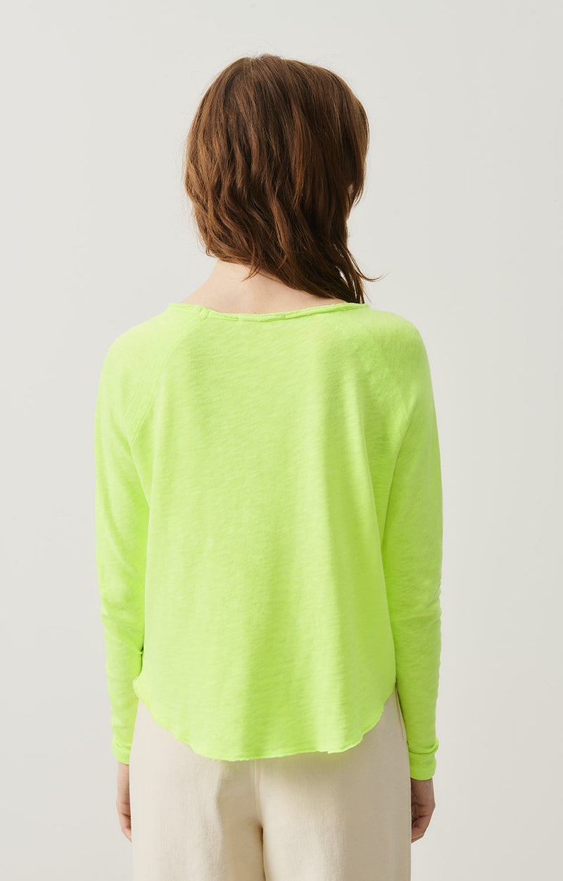 T-SHIRT DROIT ML COL BATEAU