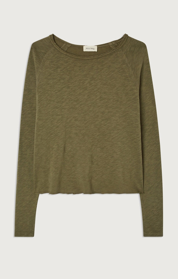 T-SHIRT DROIT ML COL BATEAU