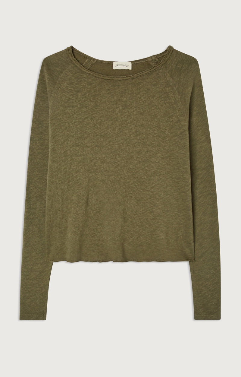 T-SHIRT DROIT ML COL BATEAU