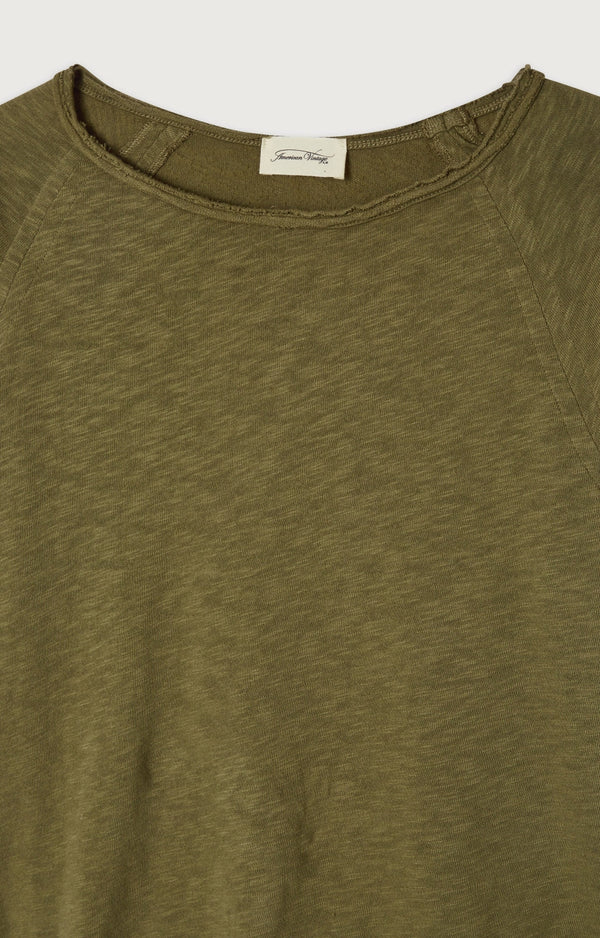 T-SHIRT DROIT ML COL BATEAU
