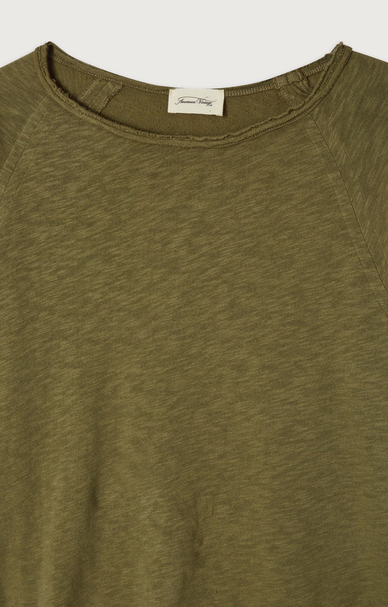 T-SHIRT DROIT ML COL BATEAU