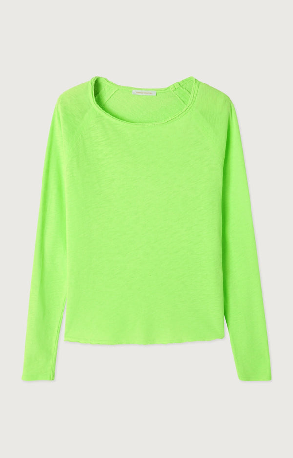 T-SHIRT DROIT ML COL BATEAU