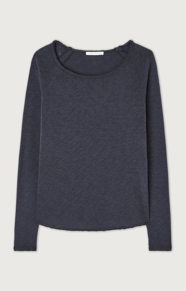 T-SHIRT DROIT ML COL BATEAU