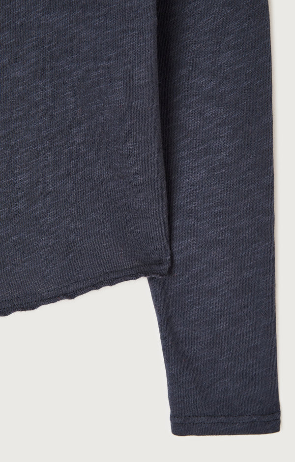 T-SHIRT DROIT ML COL BATEAU