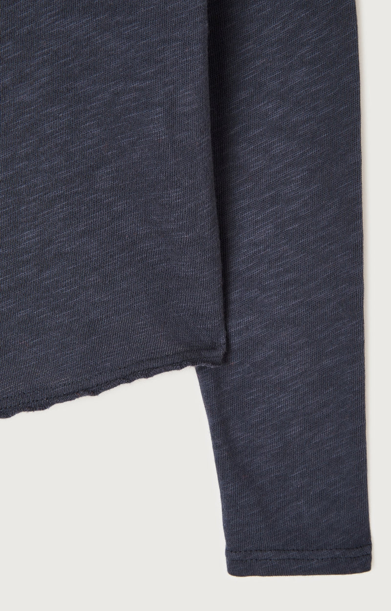 T-SHIRT DROIT ML COL BATEAU