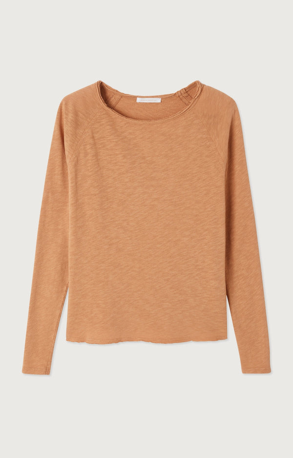 T-SHIRT DROIT ML COL BATEAU