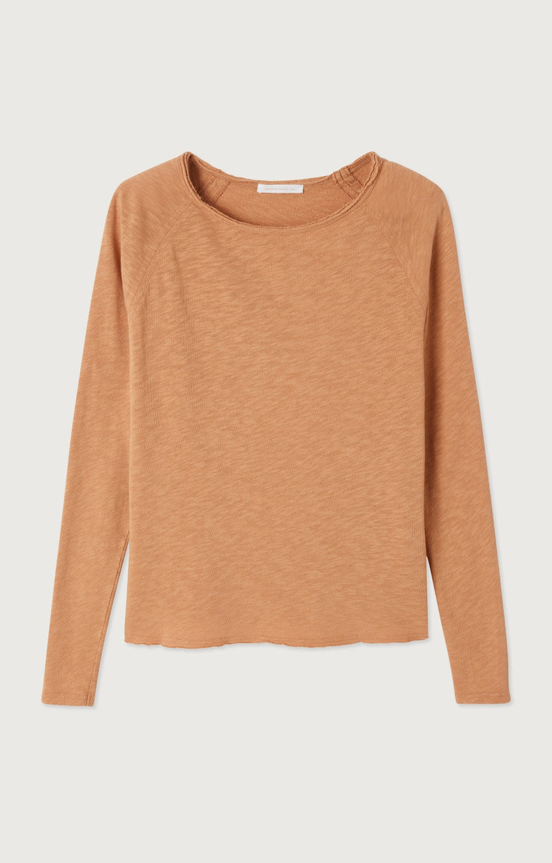 T-SHIRT DROIT ML COL BATEAU