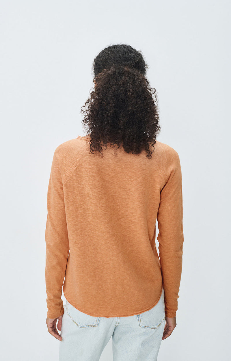 T-SHIRT DROIT ML COL BATEAU