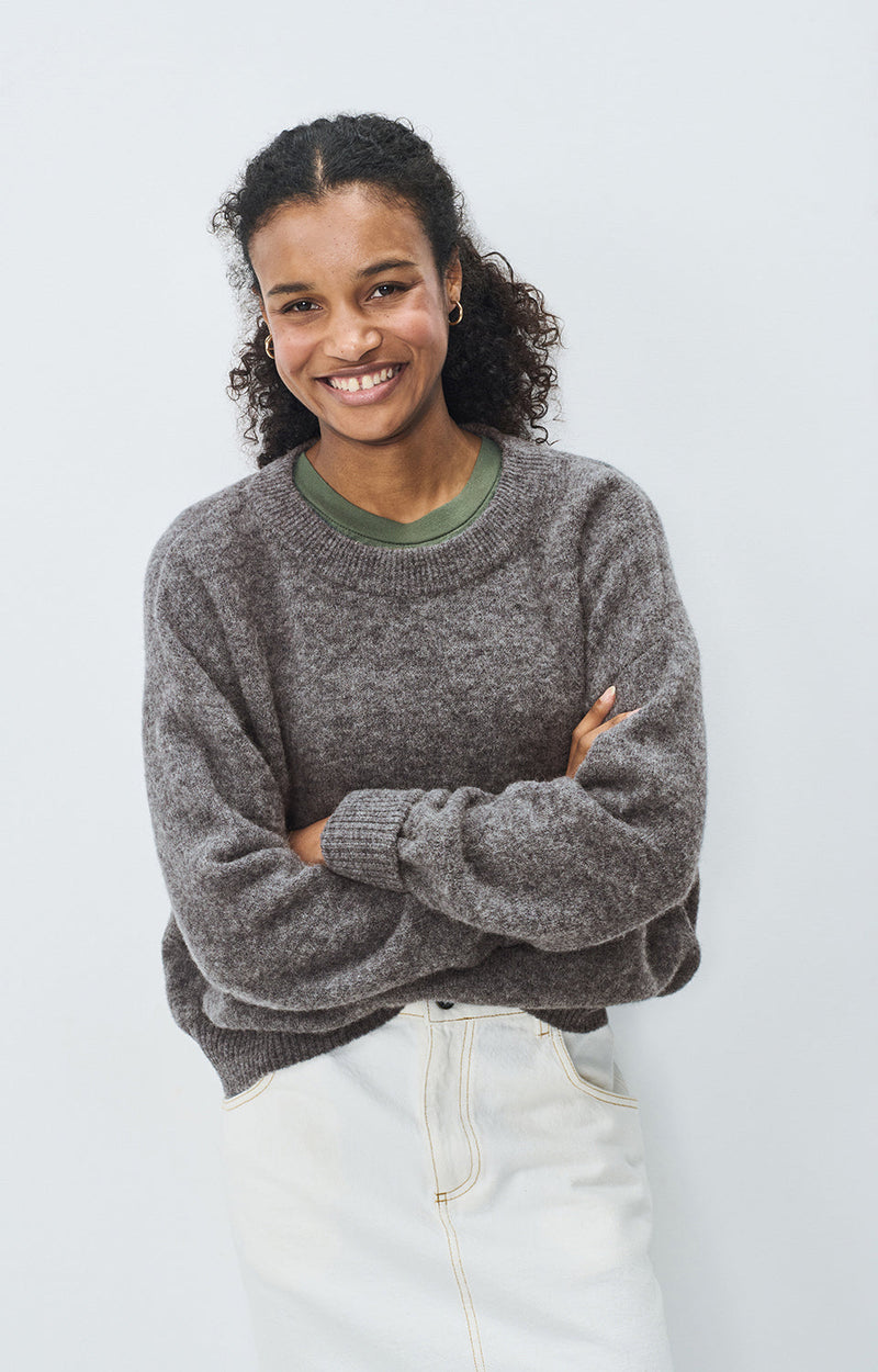PULL AMPLE ML COL BATEAU
