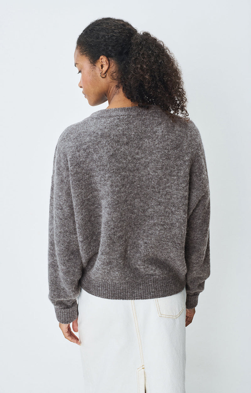 PULL AMPLE ML COL BATEAU