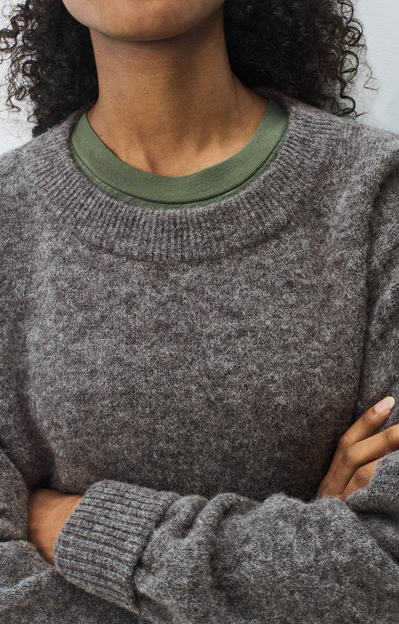 PULL AMPLE ML COL BATEAU