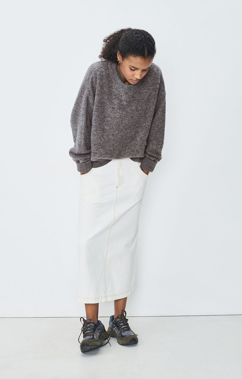 PULL AMPLE ML COL BATEAU