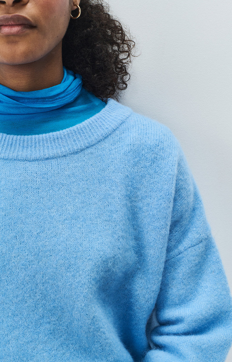 PULL AMPLE ML COL BATEAU