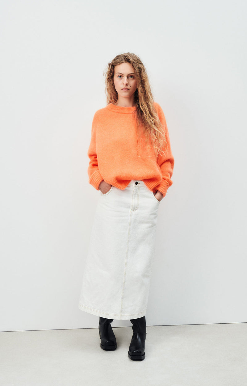 PULL AMPLE ML COL BATEAU