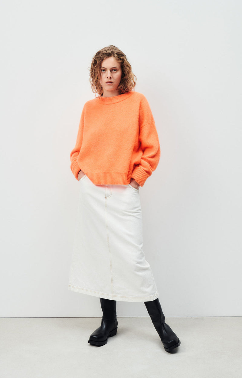 PULL AMPLE ML COL BATEAU
