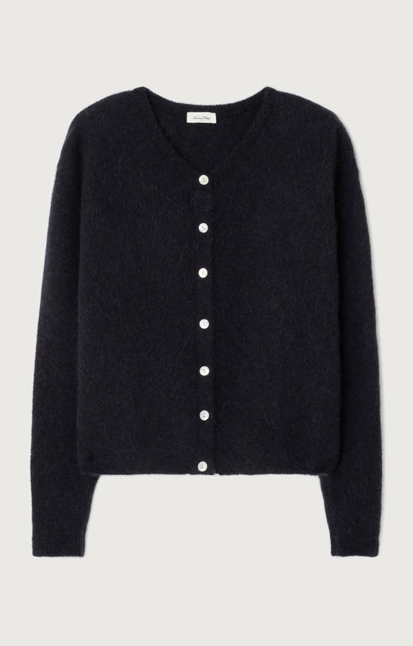 GILET COURT BOULE ML COL ROND BOUTONNE