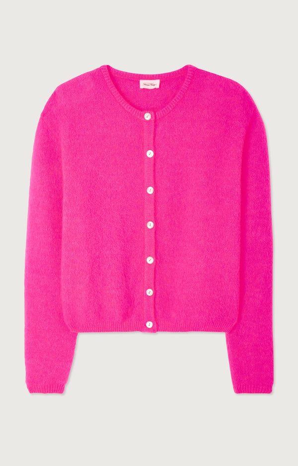 GILET COURT BOULE ML COL ROND BOUTONNE