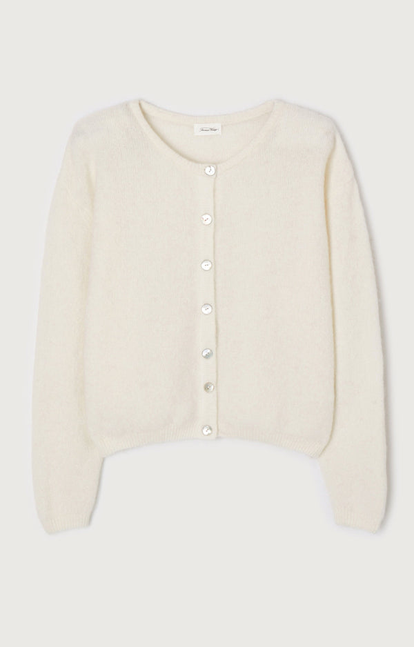 GILET COURT BOULE ML COL ROND BOUTONNE