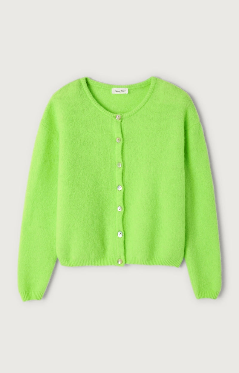 GILET COURT BOULE ML COL ROND BOUTONNE
