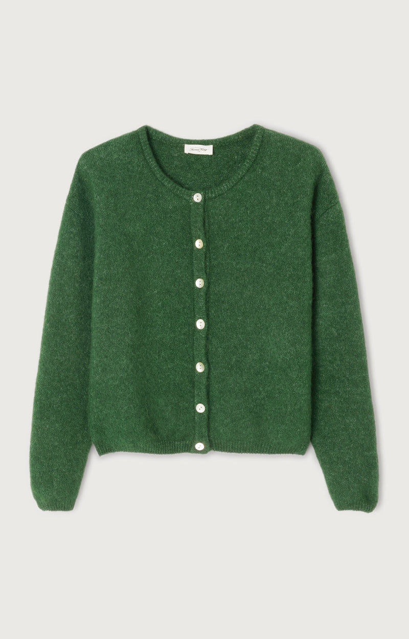 GILET COURT BOULE ML COL ROND BOUTONNE