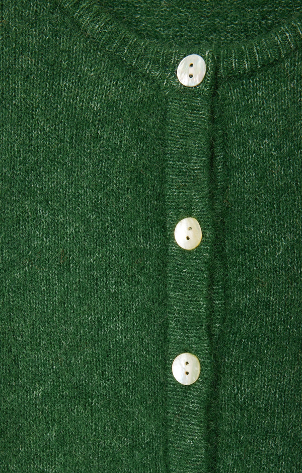 GILET COURT BOULE ML COL ROND BOUTONNE