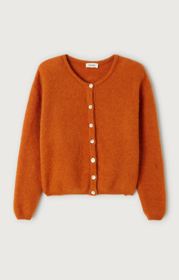 GILET COURT BOULE ML COL ROND BOUTONNE