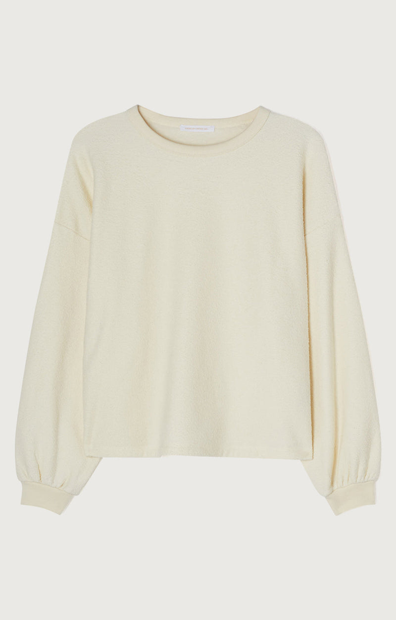 SWEAT DROIT ML COL ROND