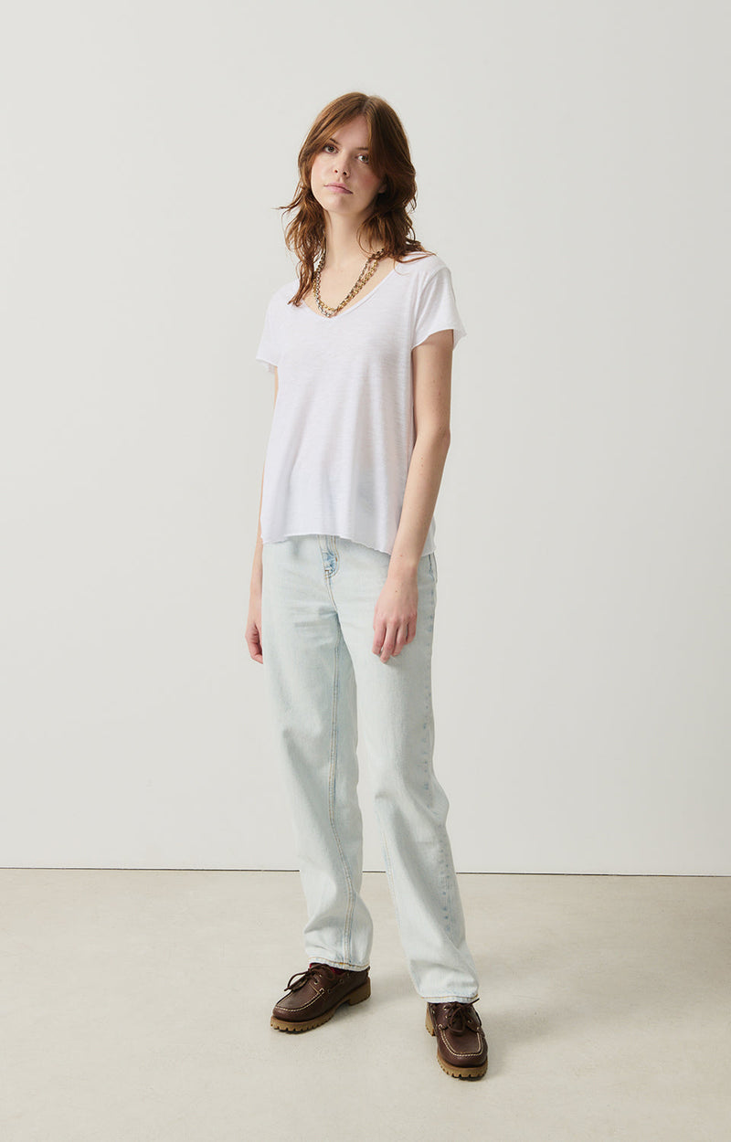 5 POCHES LE DROIT LONG TAILLE HAUTE