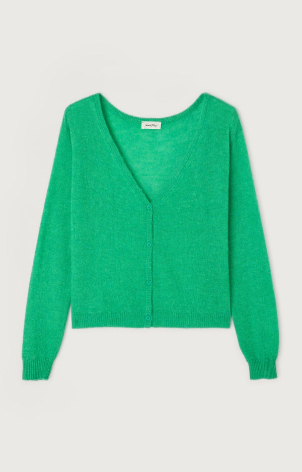 GILET COURT ML COL ROND