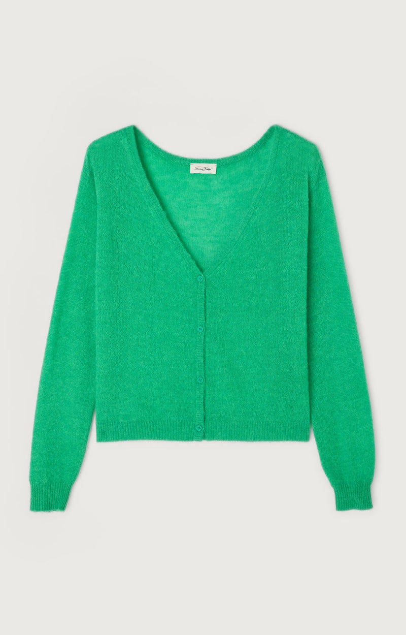 GILET COURT ML COL ROND