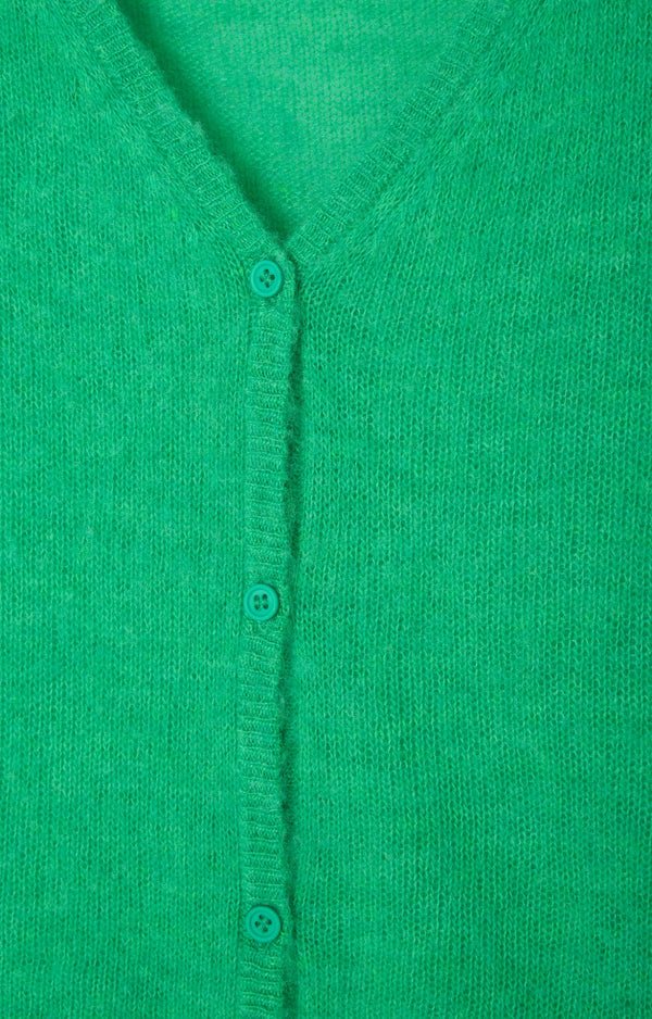 GILET COURT ML COL ROND