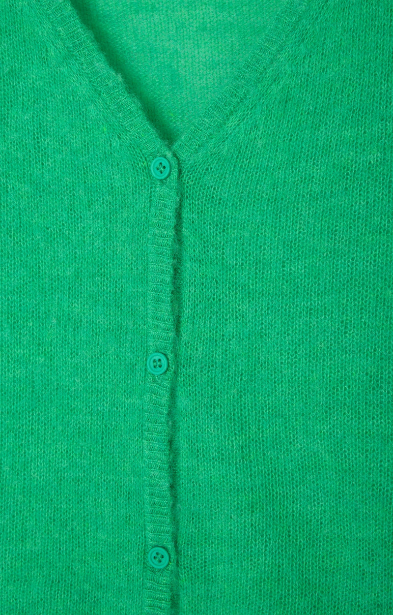 GILET COURT ML COL ROND