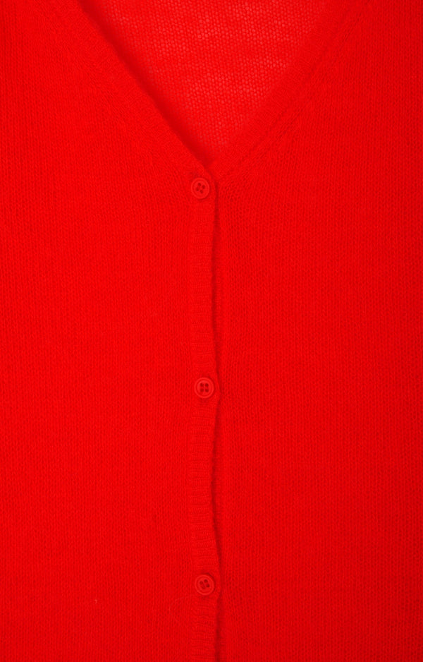 GILET COURT ML COL ROND