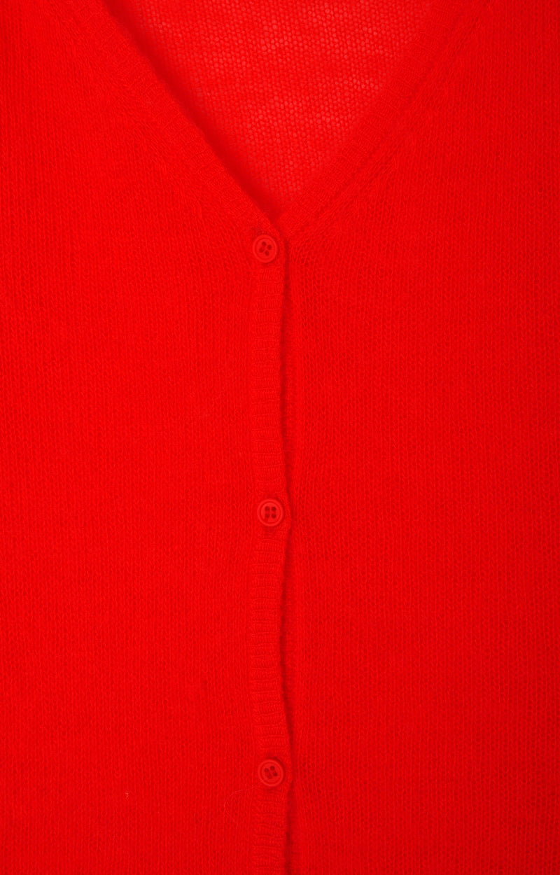 GILET COURT ML COL ROND